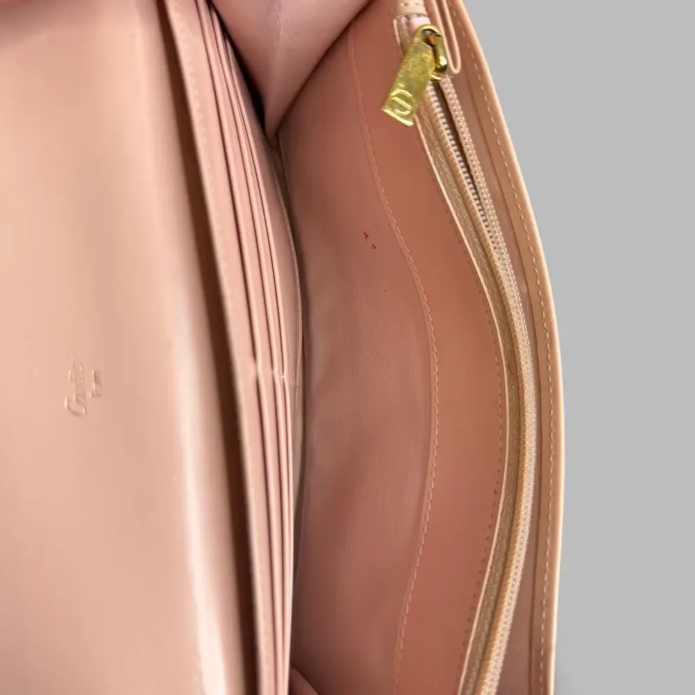 Cartier Love Collection Leather Continental Flap Long Wallet Pink